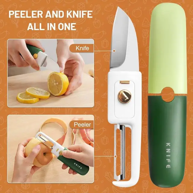 2 in 1 Fruit Knife & Peeler
