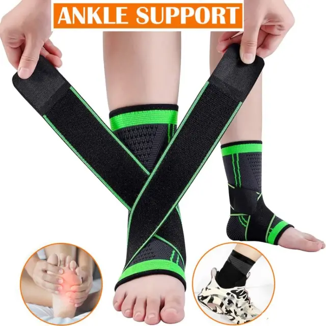 অ্যাঙ্কেল সাপোর্ট ১ পিস / Pressurized Support Ankle 1pcs, Breathable Ankle Compression Sleeve with Adjustable Wrap