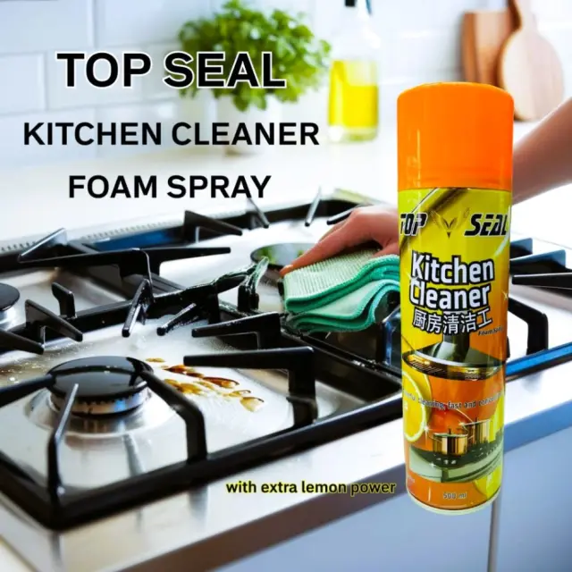 Kitchen Cleaner Foam Spray, Top Seal Kitchen Cleaner Foam Spray-রান্নাঘর ক্লিনার ফোম স্প্রে, টপ সিল রান্নাঘর ক্লিনার ফোম স্প্রে