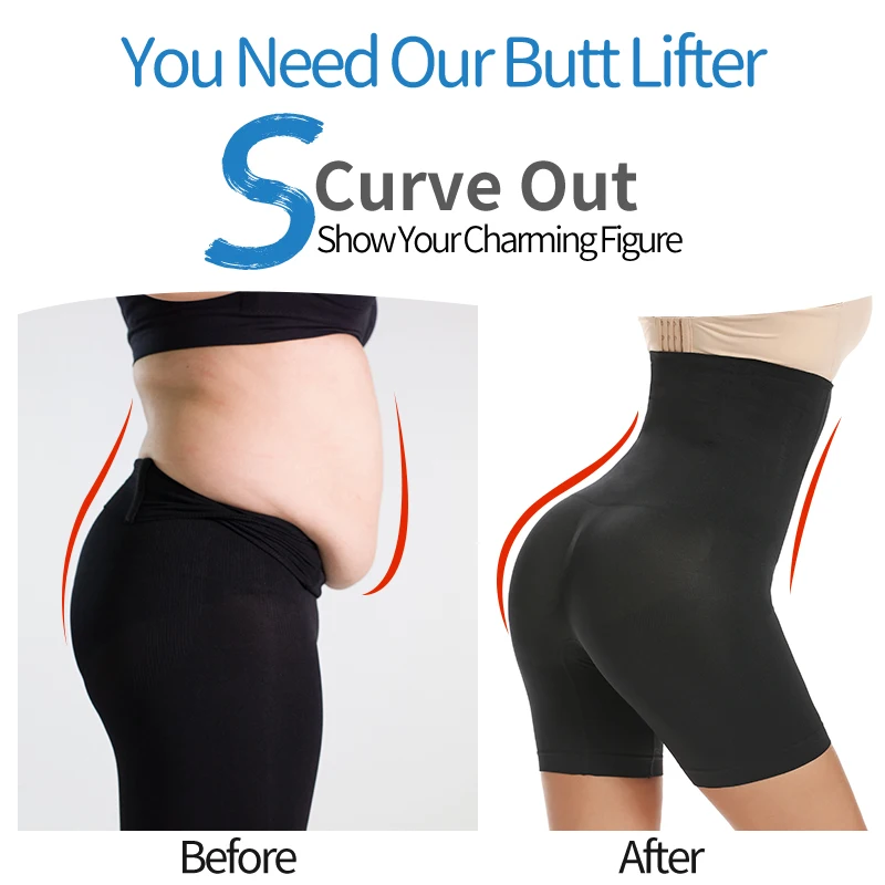 Women Body Shaper Tummy Control Shorts Slimming Underwear High Waist Shaping Panties Thigh Slimmer Safety Short Pants Shapewear 2