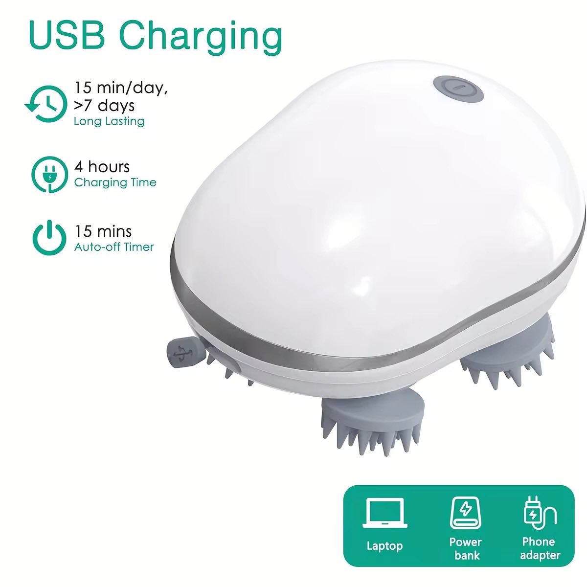 Scalp Head Hair Massager Electric Health Care Antistress Relax Body Massager Deep Saude Tissue Prevent Body Massage 6