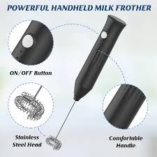 Rechargeable Drink Frother, Portable Hand Blender For Lassi, Milk, Coffee, Egg Beater Mixer - Coffee Mixer. রিচার্জেবল ড্রিংক ফ্রদার, লস্যি, দুধ, কফি, ডিম বিটার মিক্সারের জন্য পোর্টেবল হ্যান্ড ব্লেন্ডার - কফি মিক্সার 8