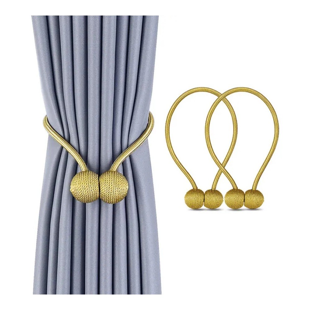 Magnetic Curtain Buckle, Modern Curtain Holder, Multicolor Decoration, Living Room Accessories -ম্যাগনেটিক কার্টেন বাকল, মডার্ন কার্টেন হোল্ডার, মাল্টিকালার ডেকোরেশন, লিভিং রুমের এক্সেসরিজ - ১ জোড়া 6