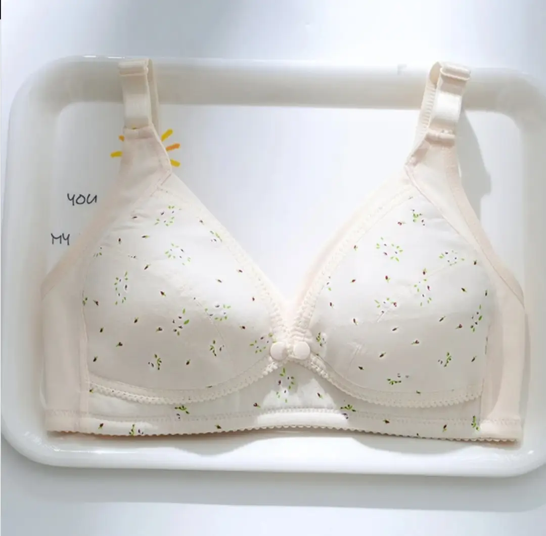 Breastfeeding Bra Maternity Bra Front Button Bra cotton Bra comfortable Bra new born baby feeding Bra 5