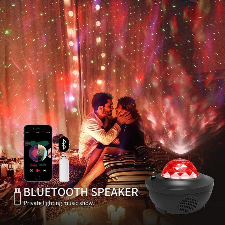 Starry Sky Galaxy Projector Lamp, Bluetooth USB Remote Control Music Player 8