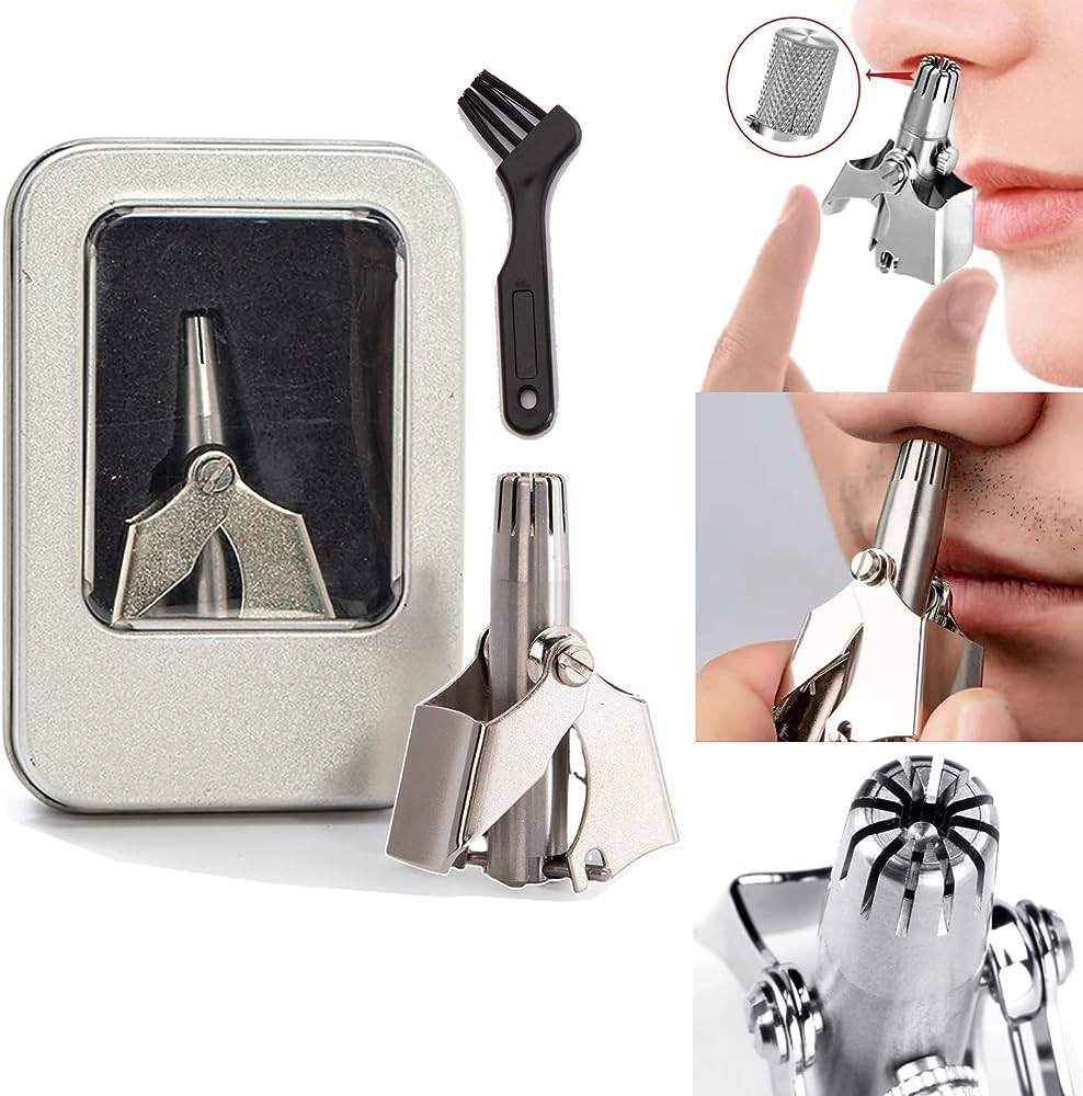 Nose Ear Hair Trimmer Manual Stainless Steel, Shaving And Unwanted Hair Removal Tool-নাক কানের চুল ট্রিমার ম্যানুয়াল স্টেইনলেস স্টিল, শেভিং এবং অবাঞ্ছিত চুল অপসারণ সরঞ্জাম 7