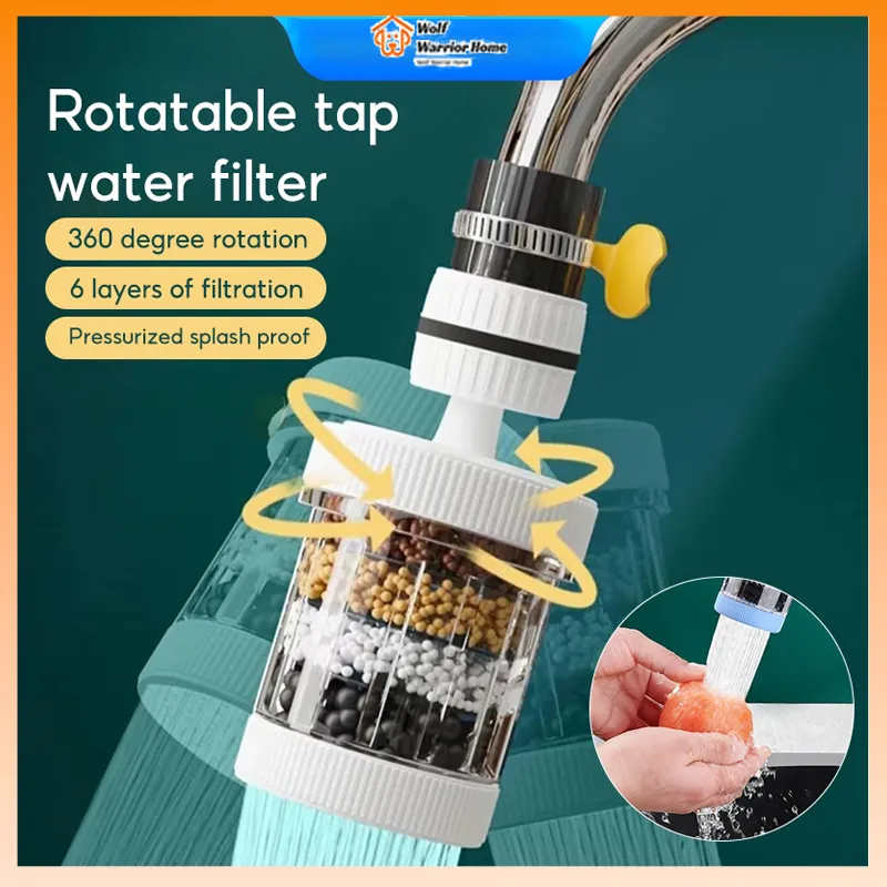 Tap Water Purifier 360-Degree Rotating Faucet Water Filter-ট্যাপ ওয়াটার পিউরিফায়ার 360-ডিগ্রি ঘূর্ণায়মান কল জল ফিল্টার। 7