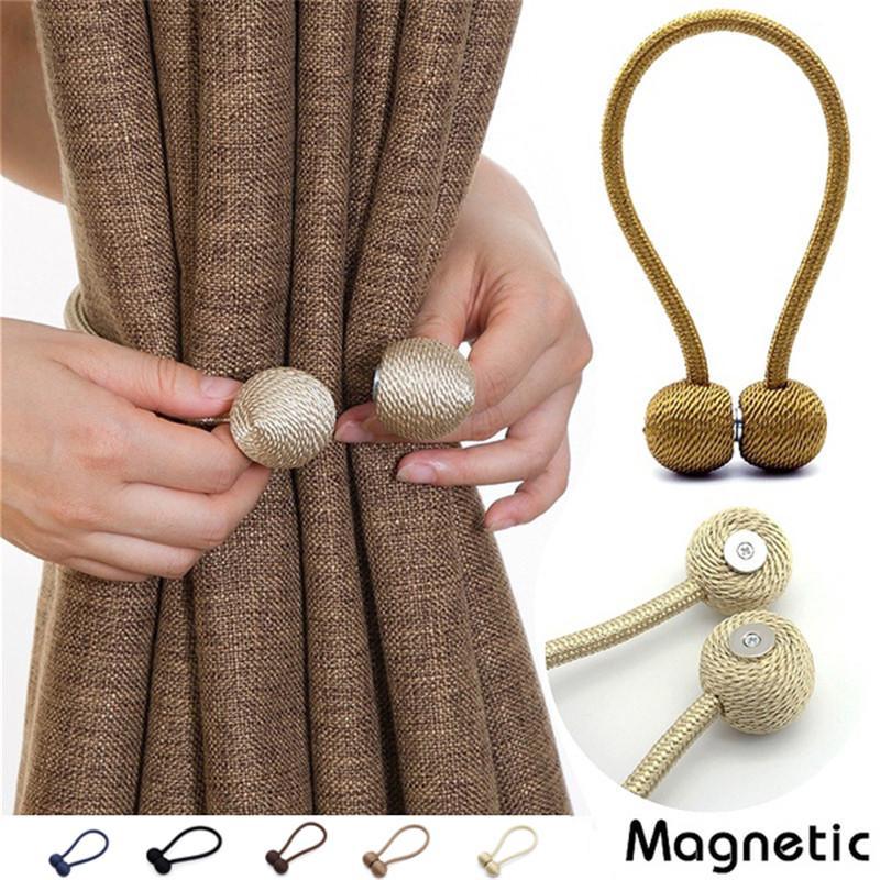 Magnetic Curtain Buckle, Modern Curtain Holder, Multicolor Decoration, Living Room Accessories -ম্যাগনেটিক কার্টেন বাকল, মডার্ন কার্টেন হোল্ডার, মাল্টিকালার ডেকোরেশন, লিভিং রুমের এক্সেসরিজ - ১ জোড়া 3