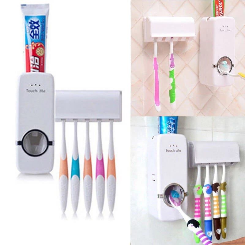 Automatic Toothpaste Dispenser With Toothbrush Holder 6