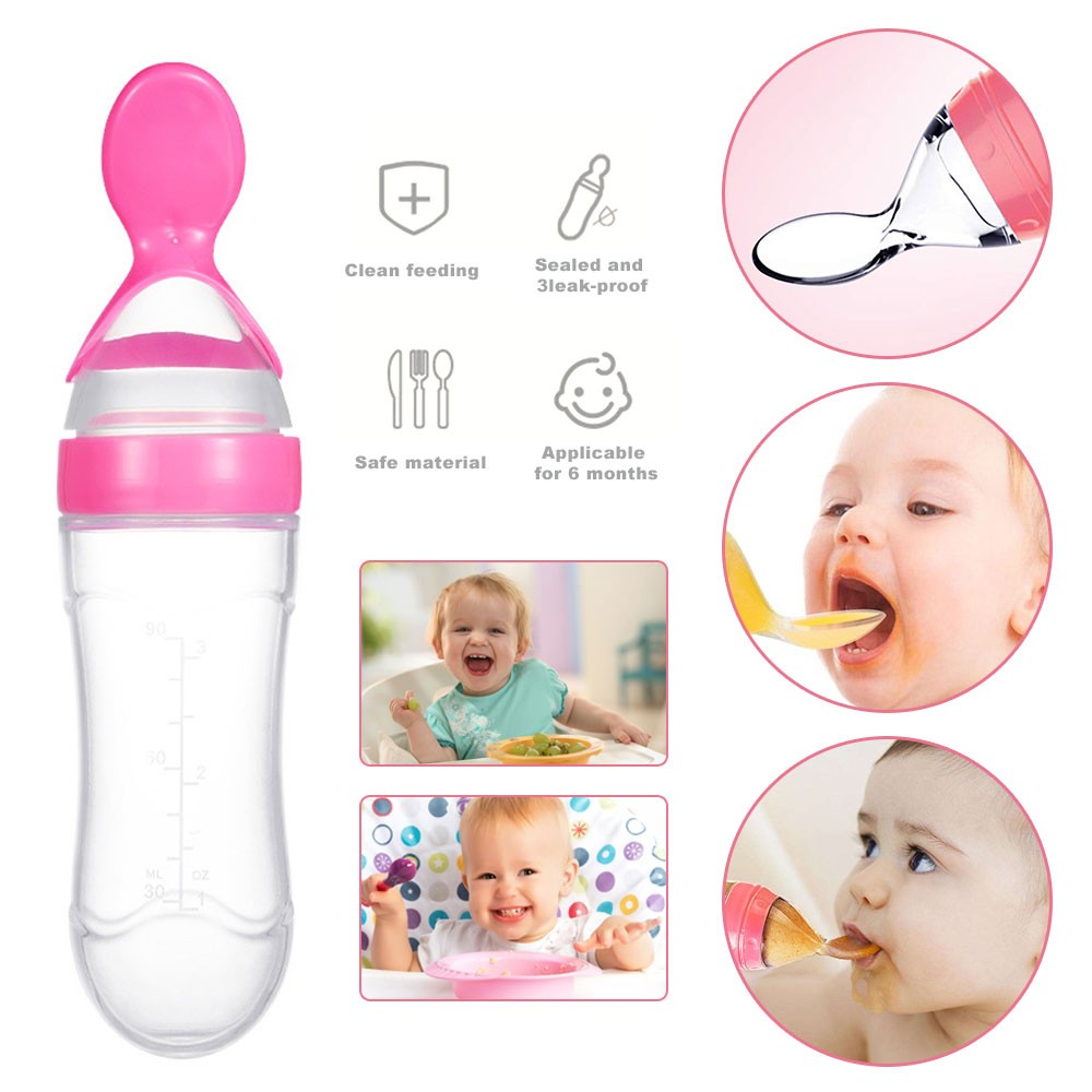Silicone spoon feeder for baby 1pcs. 4