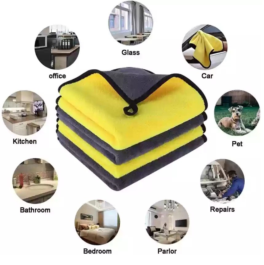 Microfiber Car Cleaning and Washing Towel 12/12 Inchi 4