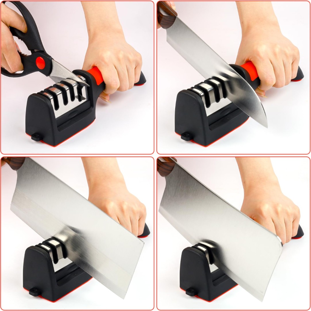 Knife Sharpener Stainless Steel Kitchen Tool Sharpening Stone Grinder Knives Sharpener Kitchen Tools 3