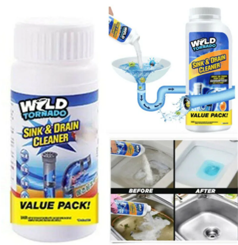 ড্রেন ব্লক রিমুভার পাউডার / Portable Powder Cleaning Tool Super Clog Remover 9
