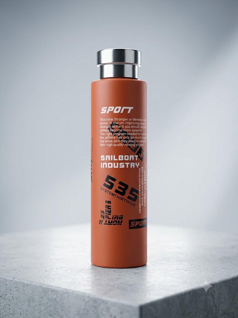 SPORT 500ml Stainless Steel Vacuum Flask - Multicolor Insulated Water Bottle,স্পোর্ট ৫০০ মিলি স্টেইনলেস স্টিল ভ্যাকুয়াম ফ্লাস্ক - মাল্টিকালার ইনসুলেটেড জলের বোতল 2