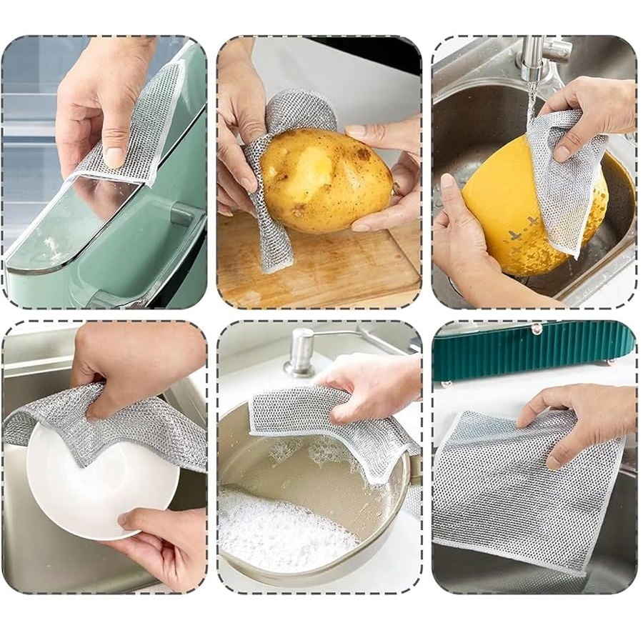 Magic Dish Cloth 3Pcs, ম্যাজিক মাজুনি 6