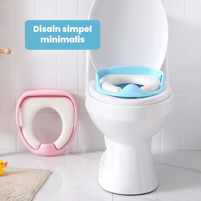 Baby Toilet Seat, Potty Training Commode Seat with Handle 4