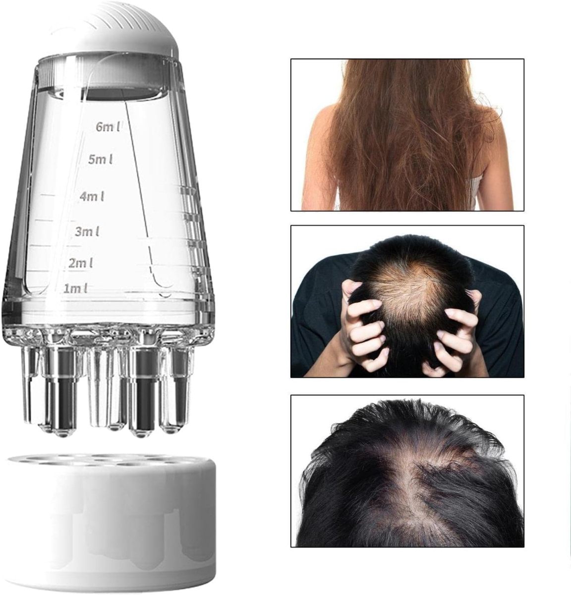 Scalp Applicator Liquid Comb Oil Liquid Guiding Massager Portable Mini Massage Comb Anti Hair Loss Scalp Care Tools,মাথায় তেল দেওয়ার চিরুনি - চুল পড়া কমাতে স্ক্যাল্প ম্যাসাজ টুল