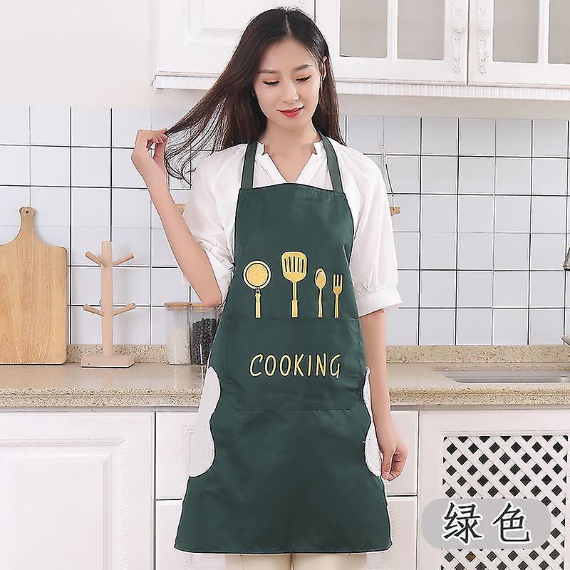 Kitchen Cooking Apron, Waterproof & Anti-Oil Polyester Kitchen Apron, Restaurant Apron for Chef Cooking 5
