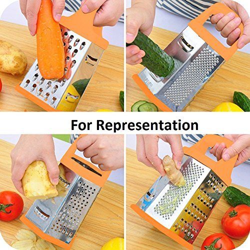 Stainless Steel Tower Grater, 6-Sided Kitchen Grater and Slicer 6