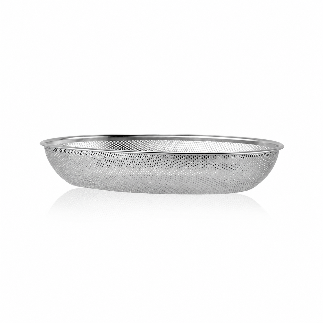 Premium Stainless Steel Perforated Oval Fruit & Vegetable Basket 5