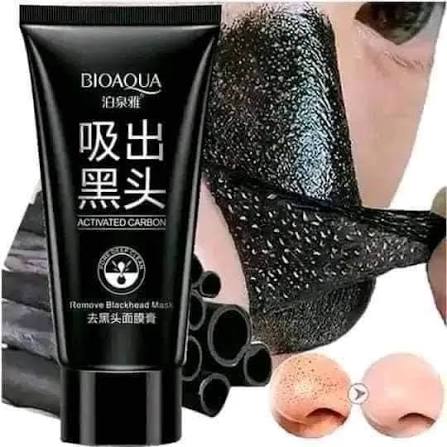 BIOAQUA Deep Cleansing Black Mask Bamboo Charcoal Blackhead Remover Face Mask Skin Care Peal-off Nose Mask 6