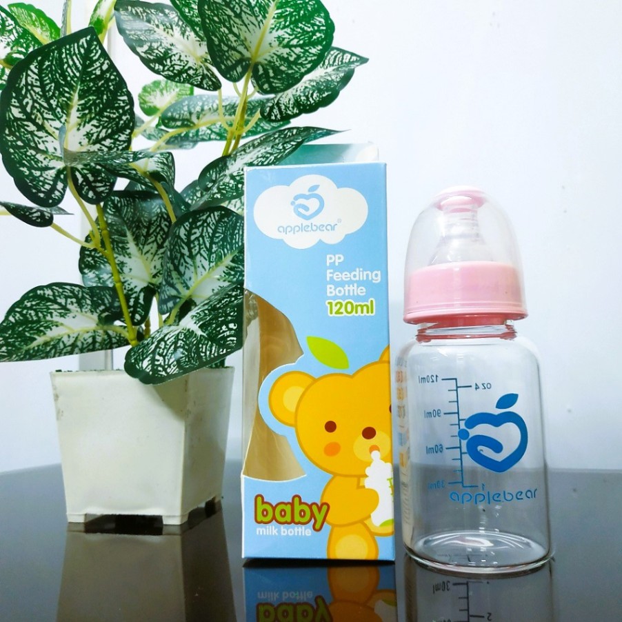Apple Bear (120ml) Baby Feeding bottle, Baby Feeder, Baby Mumpot 6