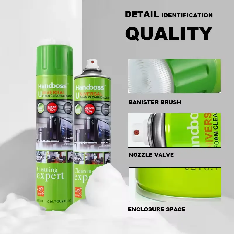 মাল্টিপারপাস ফোম ক্লিনার 650ml – ব্রাশসহ / Multipurpose Foam Cleaner 650ml – Deep Cleaning Spray with Brush 4