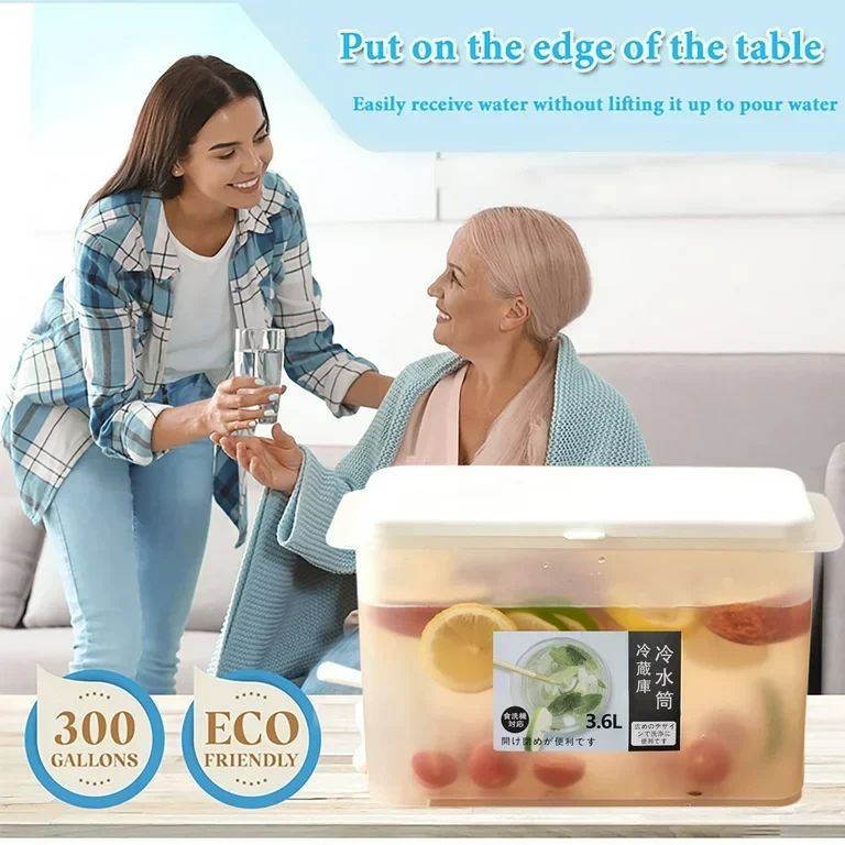 Juice Jar 3.5L, Juice Container Dispenser with Tap 2