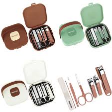 8 in 1 Manicure Kit Set. 8 in 1 Nail Clipper Set, ৮ পিসের নখ কাটার এবং মেকআপ বক্স সেট 5
