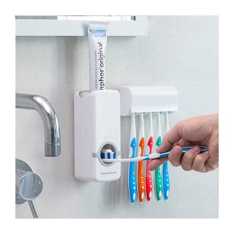 Automatic Toothpaste Dispenser With Toothbrush Holder 4