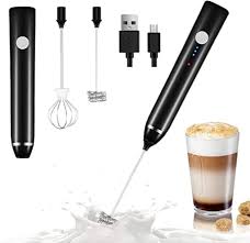 Rechargeable Drink Frother, Portable Hand Blender For Lassi, Milk, Coffee, Egg Beater Mixer - Coffee Mixer. রিচার্জেবল ড্রিংক ফ্রদার, লস্যি, দুধ, কফি, ডিম বিটার মিক্সারের জন্য পোর্টেবল হ্যান্ড ব্লেন্ডার - কফি মিক্সার 1