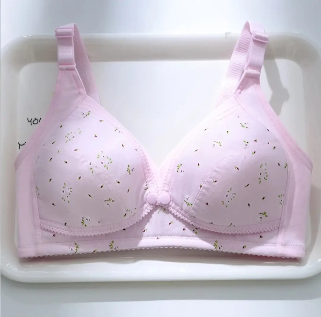 Breastfeeding Bra Maternity Bra Front Button Bra cotton Bra comfortable Bra new born baby feeding Bra 4