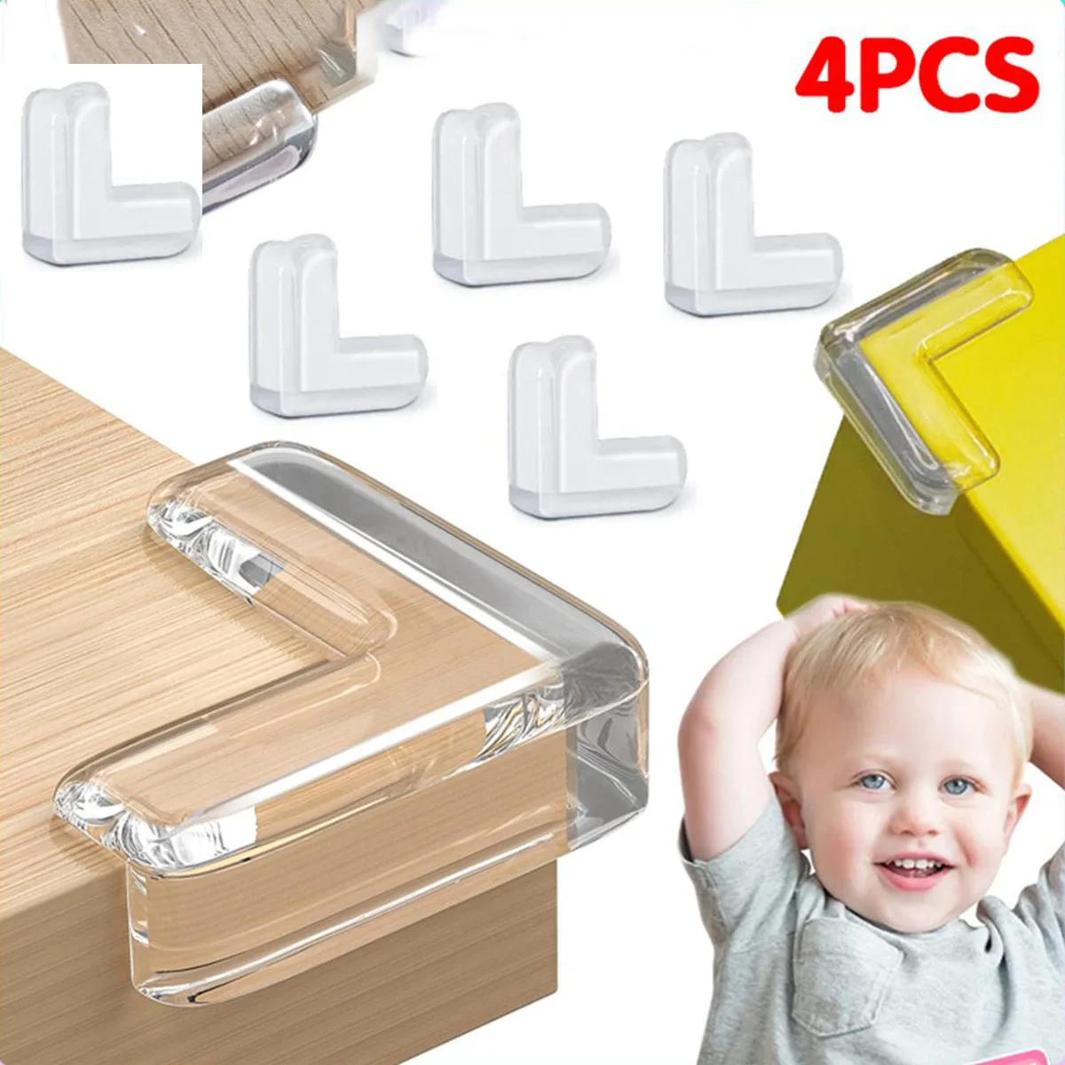 Baby Safety Table Corner Protector 4Pcs Set 6