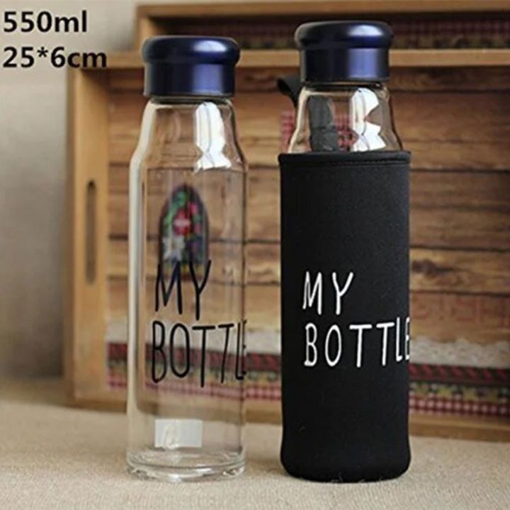 500 ml My bottle Glass water bottle -Glass Water Bottle 3