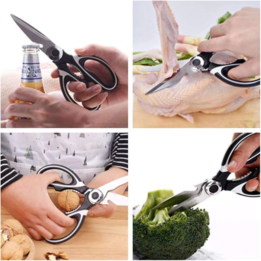 Kitchen Scissor (Black) Heavy Duty Stainless Steel Kitchen Scissors 2