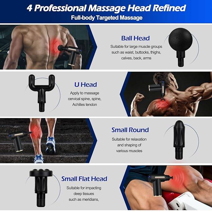 পূর্ণ শরীরের পেশীর জন্য ম্যাসাজ গান, Massage Gun 4