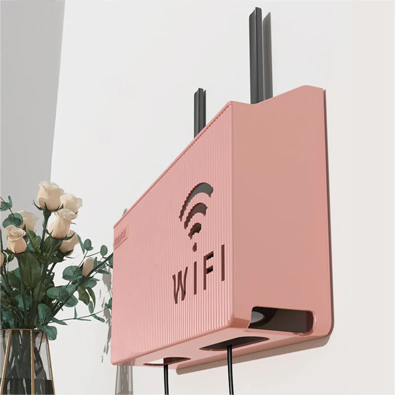 Wifi Router Storage Box Wall Mount, Wall Storage Rack For Wi-fi Router 3