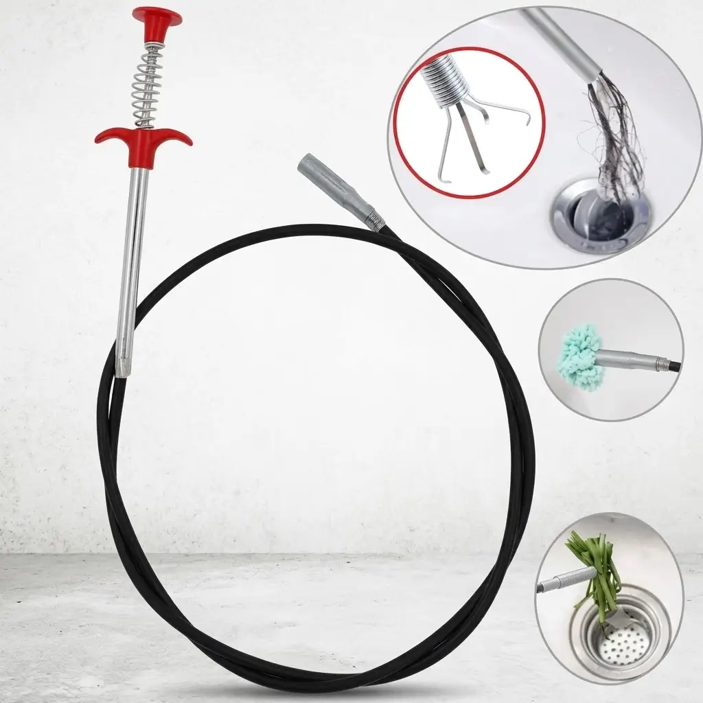 ড্রেন ক্লিনার ক্লগ রিমুভাল ক্লিনিং টুল / Drain / Basin pipe/ Tar Cleaner