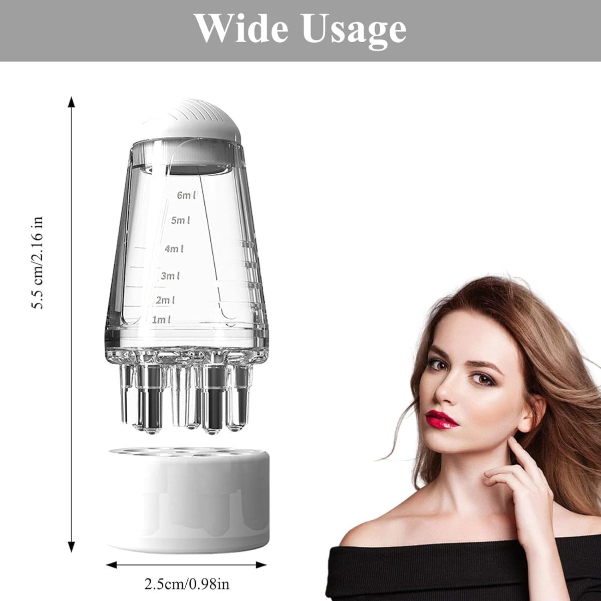 Scalp Applicator Liquid Comb Oil Liquid Guiding Massager Portable Mini Massage Comb Anti Hair Loss Scalp Care Tools,মাথায় তেল দেওয়ার চিরুনি - চুল পড়া কমাতে স্ক্যাল্প ম্যাসাজ টুল 8