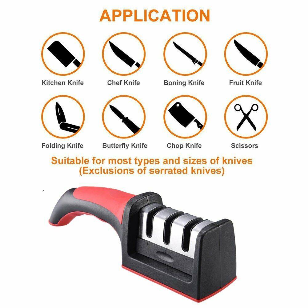 Knife Sharpener Stainless Steel Kitchen Tool Sharpening Stone Grinder Knives Sharpener Kitchen Tools 4