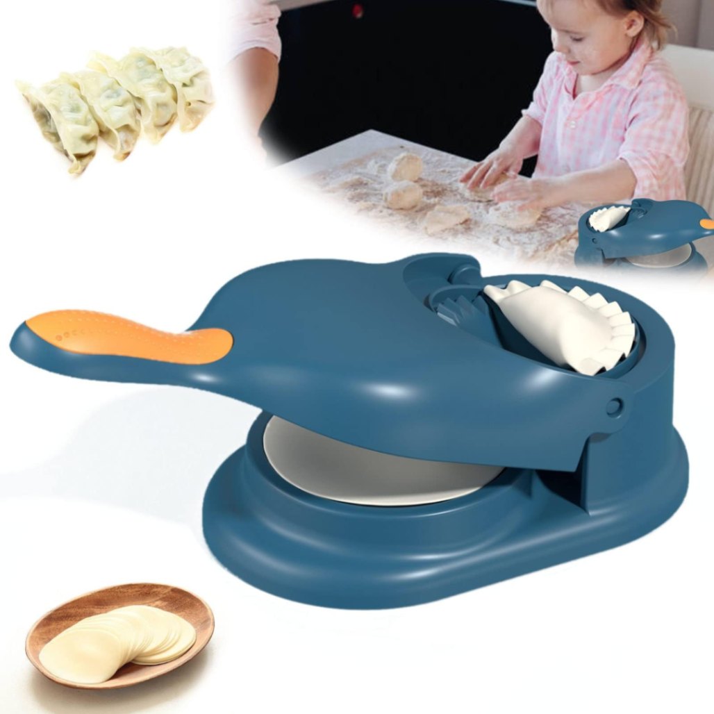 2 in 1 Dumpling Pitha Maker, Manual Dough Presser Dumpling Wrapper Mold Dough Pressing Tool Kitchen Pastry Baking Tools 7