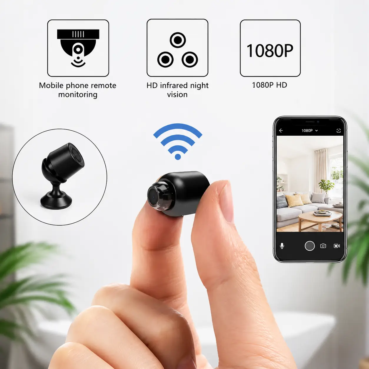 X5 স্মার্ট মিনি WiFi সিকিউরিটি ক্যামেরা / X5 Smart Mini WiFi Security Camera
